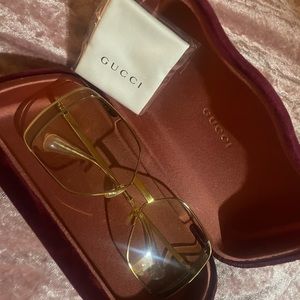 Womens Clear Gucci sunglasses